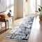 World Rug Gallery Modern Abstract Reflections Runner Rug 2'x7' Blue 935BLUE2X7 - alternate 5